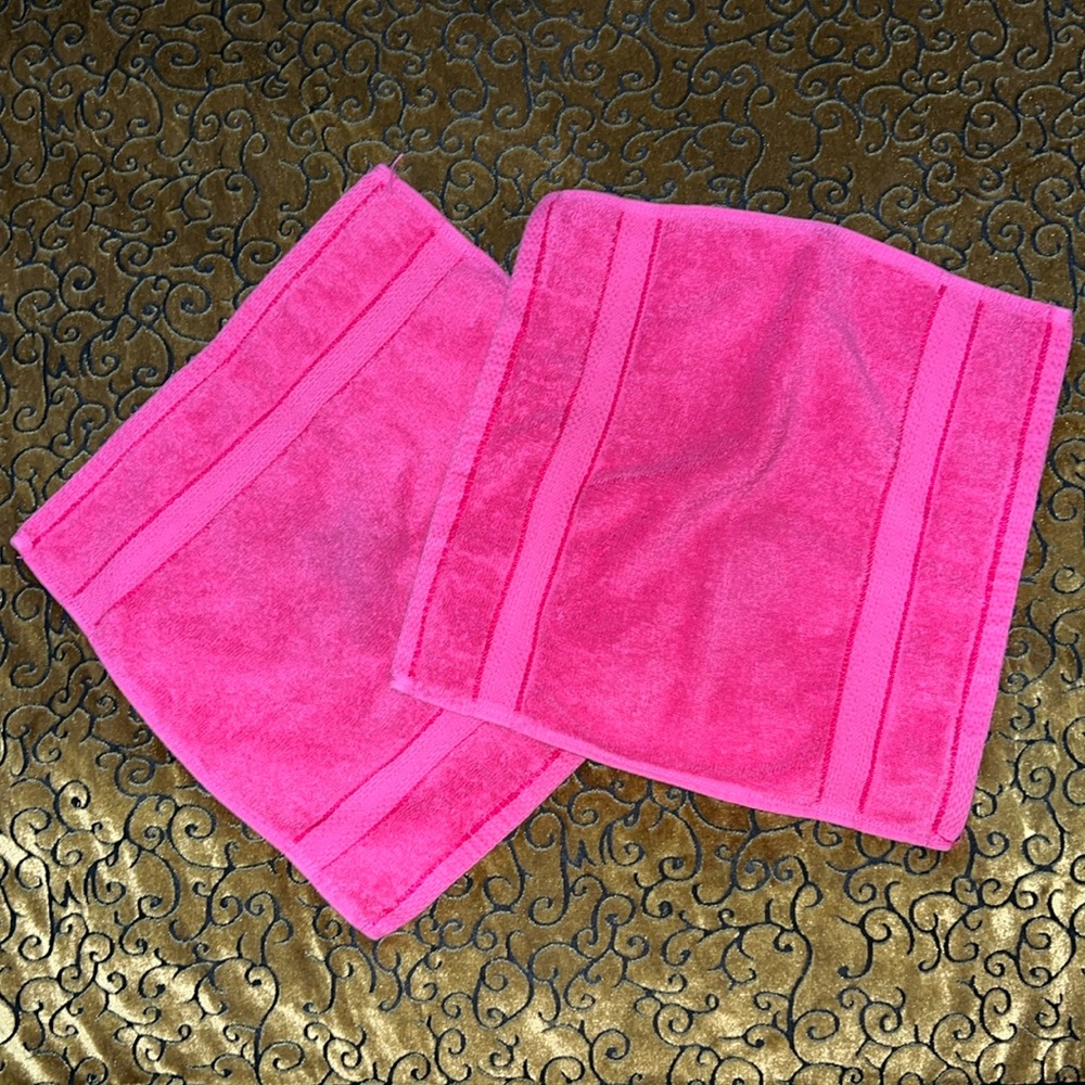 Pink Bath Towel Rags